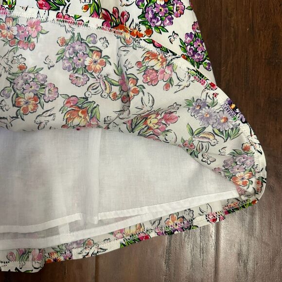 NWT NANETTE LEPORE A-Line Mini Dress Cut-Out Back in Multi Floral Print - Picture 5 of 13